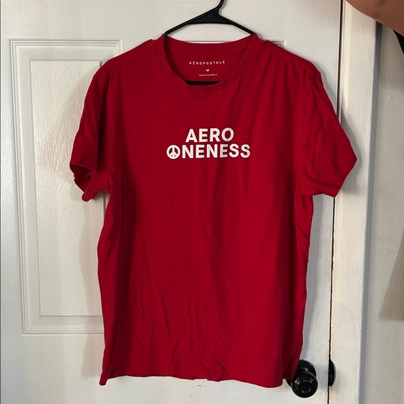 Men’s M Aeropostale Red Aero Oneness Tee - Picture 1 of 2